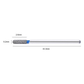 NMKL38 Electric Cuticle Clean Bit 3/32\'\' Carbide Drill Pointed Burr Nail Art File for Milling Machine Manicure Pedicure Cutter Tool (2.5x10)