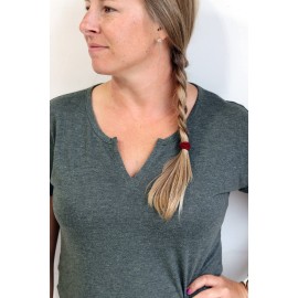 Kenz Laurenz 100 Hair Elastics Hair Ties No Crease Ouchless Ponytail Holders No Metal 4mm (100 Hair Elastics-Brown Ombre) Kenz Laurenz 100 Hair Elastics Hair Ties No Crease Ouchless Ponytail Holders No Metal 4mm (100 Hair Elastics-Brown Ombre)