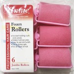 Annie Classic Foam Cushion Rollers 1055, 6 Count Orange Jumbo 1-1/2 Inch (2 Pack)