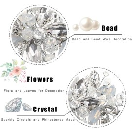 Yean Wedding Hair Comb Silver Rhinestones Opal Crystal Vintage Bridal Hair Clips Accessories for Brides and Bridesmaids Yean Wedding Hair Comb Silver Rhinestones Opal Crystal Vintage Bridal Hair Clips Accessories for Brides and Bridesmaids