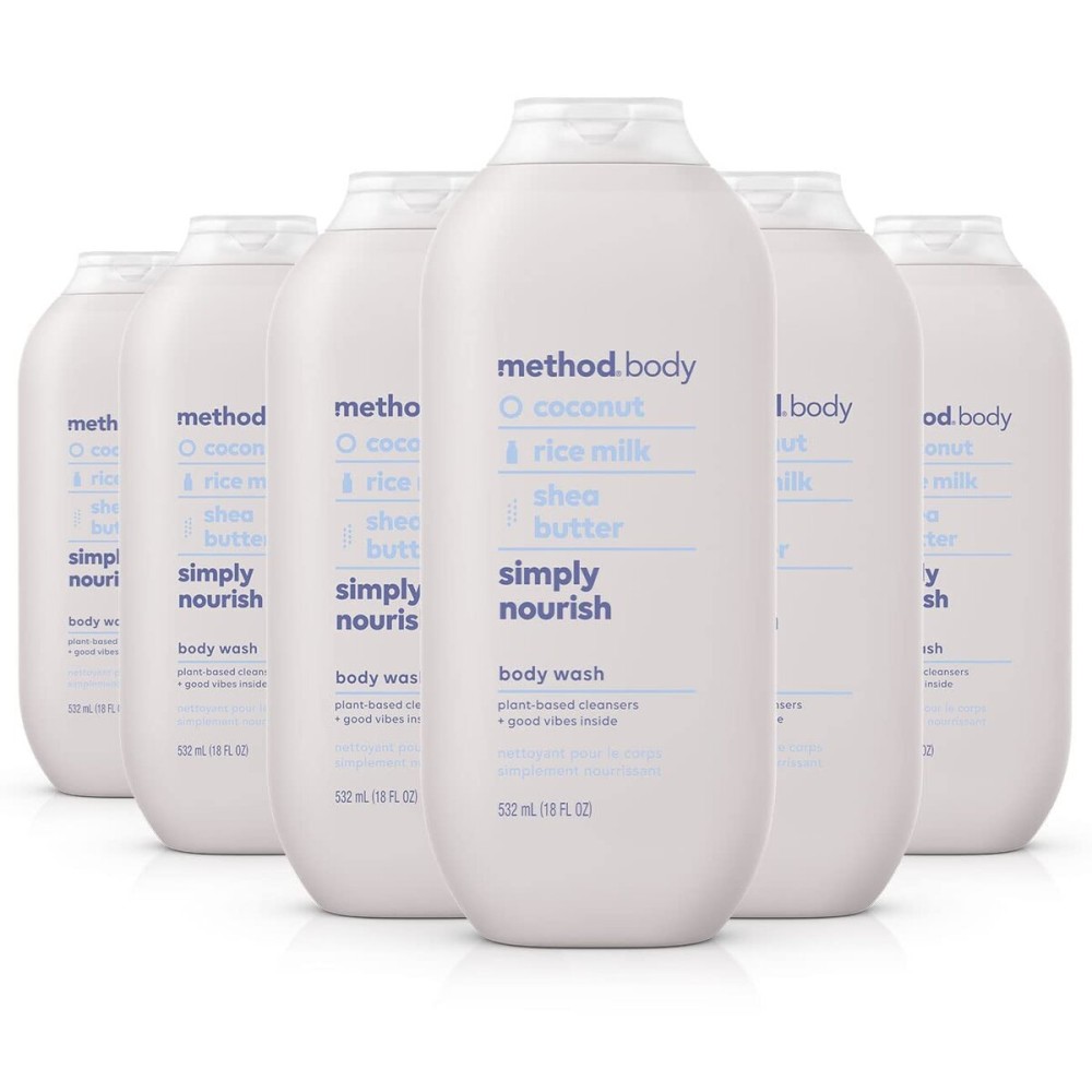 Method Body Wash, Simply Nourish, Paraben and Phthalate Free, 18 oz (Pack of 6) Method Body Wash, Simply Nourish, Paraben and Phthalate Free, 18 oz (Pack of 6)
