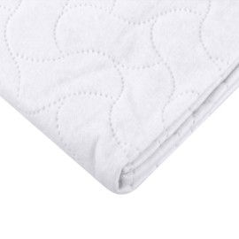 TL Care Waterproof Quilt-Like Flat Reusable Multi-Use Protective Mattress Pad Cover for Babies, Adults & Pets, White,27 x 36