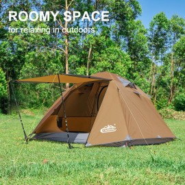 Camppal 2-3 Person Backpacking Tent, Waterproof Windproof 4 Season Tent for Camping, Easy Setup 2 Person Tent for Backpacking, Hiking, Hunting, Motor Cycling & Biking