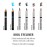 Jillian Dempsey Khl Eyeliner | Waterproof Eyeliner Pencil with Built-in Smudger | Long-Lasting Intense Color I Deep Burgundy