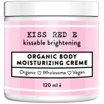 KissRedE Best Anti Aging Body Cream. Moisturizing Cream for Face Hands Body. Natural Anti Aging Cream Dry Skin - Vegan Organic 4 OZ