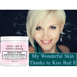 KissRedE Best Anti Aging Body Cream. Moisturizing Cream for Face Hands Body. Natural Anti Aging Cream Dry Skin - Vegan Organic 4 OZ