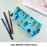 LParkin Cactus Pencil Case Canvas Pen Bag Pouch Stationary Case Makeup Cosmetic Bag