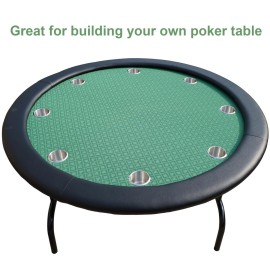 Speed Cloth Poker Table Fabric - 108X60 Inch Section of Casino Card Game Table Felt Top Cover Accessories - Green