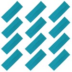 Kenz Laurenz 3 Wide Cotton Headbands Pack Stretch Elastic Yoga Soft and Stretchy Sports Sweatbands Fashion Headband for Teens Women Girls Men (12 pc Headbands, Teal)