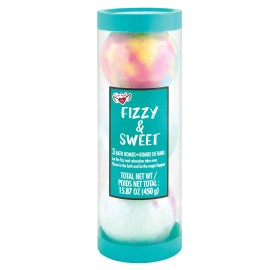 Fashion Angels Fresh Vibes Fizzy & Sweet Bath Bomb Tubes, Assorted Scents, 3 Count (styles will vary)