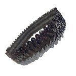 Kenz Laurenz Sequin Headbands Elastic Stretchy Headband for Girls Kids Women Flapper Roaring 20s Great Gatsby 1920s Hair Band Cute Princess Head Bands (Black)