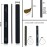 Professional Nail Files Black Washable Emery Boards 7 Inches Long Square End Serrated Edge 12 Fingernail Files Per Pack (80/100)
