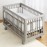 BreathableBaby Breathable Mesh Liner for Full-Size Cribs, Deluxe 4mm Mesh, Natural Linen (Size 4FS Covers 3 or 4 Sides)