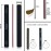 Professional Nail Files Black Washable Emery Boards 7 Inches Long Square End Serrated Edge 12 Fingernail Files Per Pack (100/100)