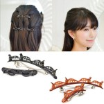 4 PCS French Braider Hair Tool Fashion Double Layer Band Twist Plait Clip Front Hair Clips Hairpin Headband Beauty Tool Hair Accessory