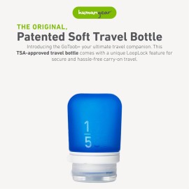 humangear GoToob+ (Small) | Refillable Silicone Travel Bottle | Locking Lid | Food-Safe Material | Dark Blue, Small (1.7 fl.oz; 53ml) humangear GoToob+ (Small) | Refillable Silicone Travel Bottle | Locking Lid | Food-Safe Material | Dark Blue, Small (1.7 fl.oz; 53ml)