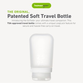 humangear GoToob+ (Medium) | Refillable Silicone Travel Bottle | Locking Lid | Food-Safe Material | Clear, Medium (2.5 fl.oz.; 74ml) humangear GoToob+ (Medium) | Refillable Silicone Travel Bottle | Locking Lid | Food-Safe Material | Clear, Medium (2.5 fl.oz.; 74ml)