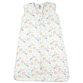 Luvable Friends Unisex Baby Sleeveless Jersey Cotton Sleeping Bag, Sack, Blanket, Sports Jersey, 6-12 Months