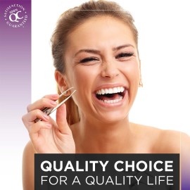 Quality Choice Deluxe Tweezers Square Tips 1 Count Each (2 Pack)