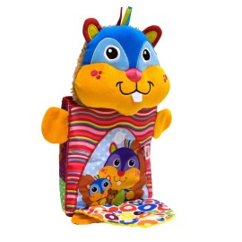 LAMAZE - Pierres Perfect Day Soft Book, Unfolds into Baby Playmat for Tummy Time with Baby Textures, Patterns, and Chimes, 6 Months and Older