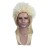 BERON 70s 80s Wig for Women and Men Halloween Costume Wig Rocking Punk Rocker Mullet Wigs Blonde