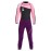 DIVE & SAIL Kids Wetsuit 2.5mm Long Sleeve Swimsuit Sun Protection One Piece Swimsuit Sun Suit for Boys Girls Pink S