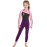 DIVE & SAIL Kids Wetsuit 2.5mm Long Sleeve Swimsuit Sun Protection One Piece Swimsuit Sun Suit for Boys Girls Pink S