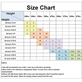 DIVE & SAIL Kids Wetsuit 2.5mm Long Sleeve Swimsuit Sun Protection One Piece Swimsuit Sun Suit for Boys Girls Pink S