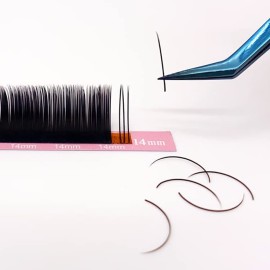 Qeelasee Ellipse Eyelash Extension 0.15 C Curl 11mm Flat Eyelashes False Mink Individual Eyelash Extension Professional Salon Used Black Mink False Lashes Mink Lashes Extensions