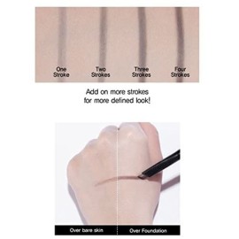 CLIO Kill Brow Auto Hard Eyebrow Pencil | Dual-End, Long Lasting, Waterproof, Smudge-Resistant, Spoolie Brush, Sharpener | Natural Brown (01)
