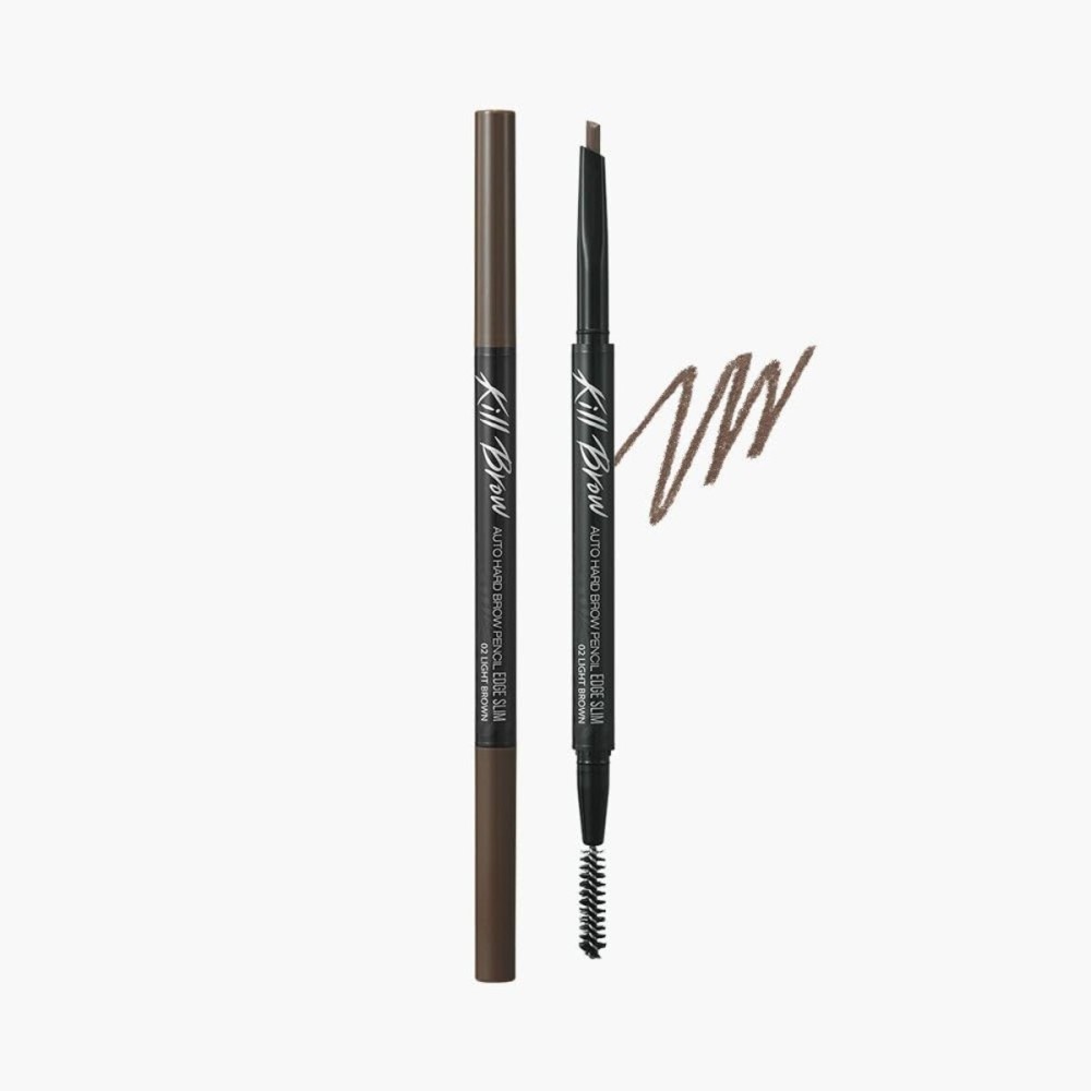 CLIO Kill Brow Auto Hard Eyebrow Pencil, Dual-End, Long Lasting, Waterproof, Smudge-Resistant, Spoolie Brush, Sharpener (02 Light Brown) CLIO Kill Brow Auto Hard Eyebrow Pencil, Dual-End, Long Lasting, Waterproof, Smudge-Resistant, Spoolie Brush, Sharpener (02 Light Brown)