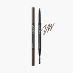 CLIO Kill Brow Auto Hard Eyebrow Pencil, Dual-End, Long Lasting, Waterproof, Smudge-Resistant, Spoolie Brush, Sharpener (02 Light Brown)