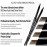 CLIO Kill Brow Auto Hard Eyebrow Pencil, Dual-End, Long Lasting, Waterproof, Smudge-Resistant, Spoolie Brush, Sharpener (02 Light Brown)