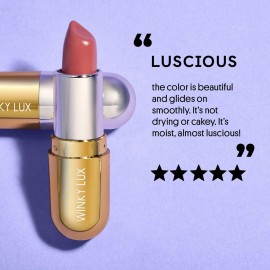 Winky Lux Matte Lip Velour, 24-Hour Long Lasting Lipstick, Hydrating with Castor Seed Oil and Vanilla for Everyday Wear. 0.14 Oz, Pippy