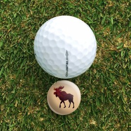 GRAPHICS & MORE Moose Red Forest Golf Divot Repair Tool and Ball Marker