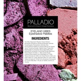 Palladio Eyeland Vibes, Escape to the Tropics, 10 Count Eyeshadow Palette, 5 Curated Palettes, Seductive Nudes to Vibrant Hues, Complimentary Shades, Day and Night Looks, Rich Pigment, Paradise