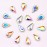 Minejin Nail Art 3D DIY Crystal Rhinestones Teardrop Shaped Glitter Gems Decorations 20Pcs (6x8MM, AB Color)