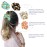 Happie Hare Scrunchies - Cotton Rounds Elastic Hair Bands - Scrunchy Hair Ties - Girls Hair Accessories - Gifts for Women (4 Pack, Mix Colors, Corgi)