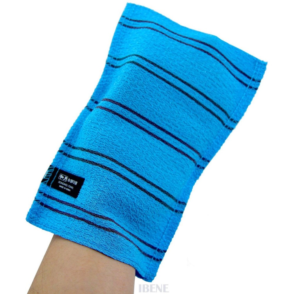 Songwol Towel (Hard) 9 - Korean Beauty Skin Exfoliating Bath Scrub Gloves.(4pcs)