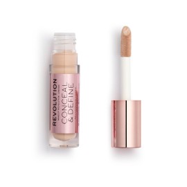 Revolution, Conceal & Define Concealer, Full Coverage & Lightweight, Long-Lasting Matte Finish, Vegan & Cruelty Free, C3 Fair to Light Skin Tones, 0.14 oz Revolution, Conceal & Define Concealer, Full Coverage & Lightweight, Long-Lasting Matte Finish, Vegan & Cruelty Free, C3 Fair to Light Skin Tones, 0.14 oz