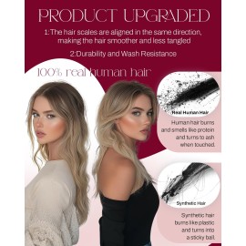 Moresoo Weft Hair Extensions Human Hair 22 Inch Human Hair Sew in Extensions Darkest Brown Highlight with Light Brown Double Weft 100g/pack Moresoo Weft Hair Extensions Human Hair 22 Inch Human Hair Sew in Extensions Darkest Brown Highlight with Light Brown Double Weft 100g/pack