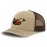 Trap Shooting Sport Embroidery Richardson Structured Front Mesh Back Cap Hat - Khaki/Coffee