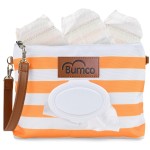 Bumco Diaper Clutch - Portable Wipes Dispenser & Travel Essential, Airtight Refillable Wipes Container, Diaper Bag Purse