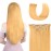 12 Clip in Hair Extensions Remy Human Hair for Women - Silky Straight Human Hair Clip in Extensions 50grams 4pieces Natural Blonde 24 Color
