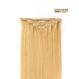 12 Clip in Hair Extensions Remy Human Hair for Women - Silky Straight Human Hair Clip in Extensions 50grams 4pieces Natural Blonde 24 Color 12 Clip in Hair Extensions Remy Human Hair for Women - Silky Straight Human Hair Clip in Extensions 50grams 4pieces Natural Blonde 24 Color