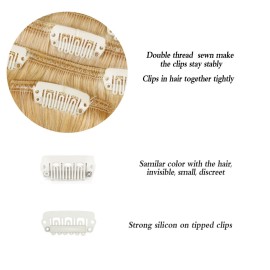 12 Clip in Hair Extensions Remy Human Hair for Women - Silky Straight Human Hair Clip in Extensions 50grams 4pieces Natural Blonde 24 Color 12 Clip in Hair Extensions Remy Human Hair for Women - Silky Straight Human Hair Clip in Extensions 50grams 4pieces Natural Blonde 24 Color