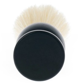 Fendrihan Pure Boar Bristle Shaving Brush with Black Wood Handle and Gold Rim for Personal and Professional Shaving