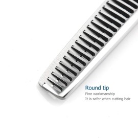 6 Barber Hair Scissors Hair Thinning Shears Professional Hair Thinning Scissors 30 Teeth 440C Silvery Convex Edge KINSARO 6 Barber Hair Scissors Hair Thinning Shears Professional Hair Thinning Scissors 30 Teeth 440C Silvery Convex Edge KINSARO