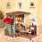 Rolife DIY Miniature Dollhouse Kit Coffee House Wooden Mini House Crafts DIY Model Kits Christmas Birthday Gifts for Boys Girls Women Friends (Simon\'s Coffee)