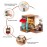 Rolife DIY Miniature Dollhouse Kit Coffee House Wooden Mini House Crafts DIY Model Kits Christmas Birthday Gifts for Boys Girls Women Friends (Simon\'s Coffee)